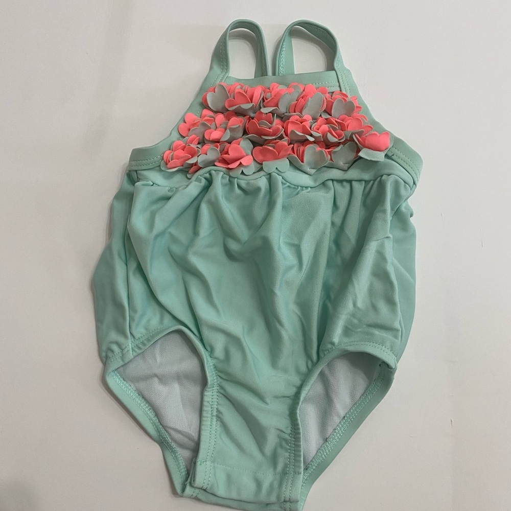 Cat & Jack mint baby swimsuit. 3-6months